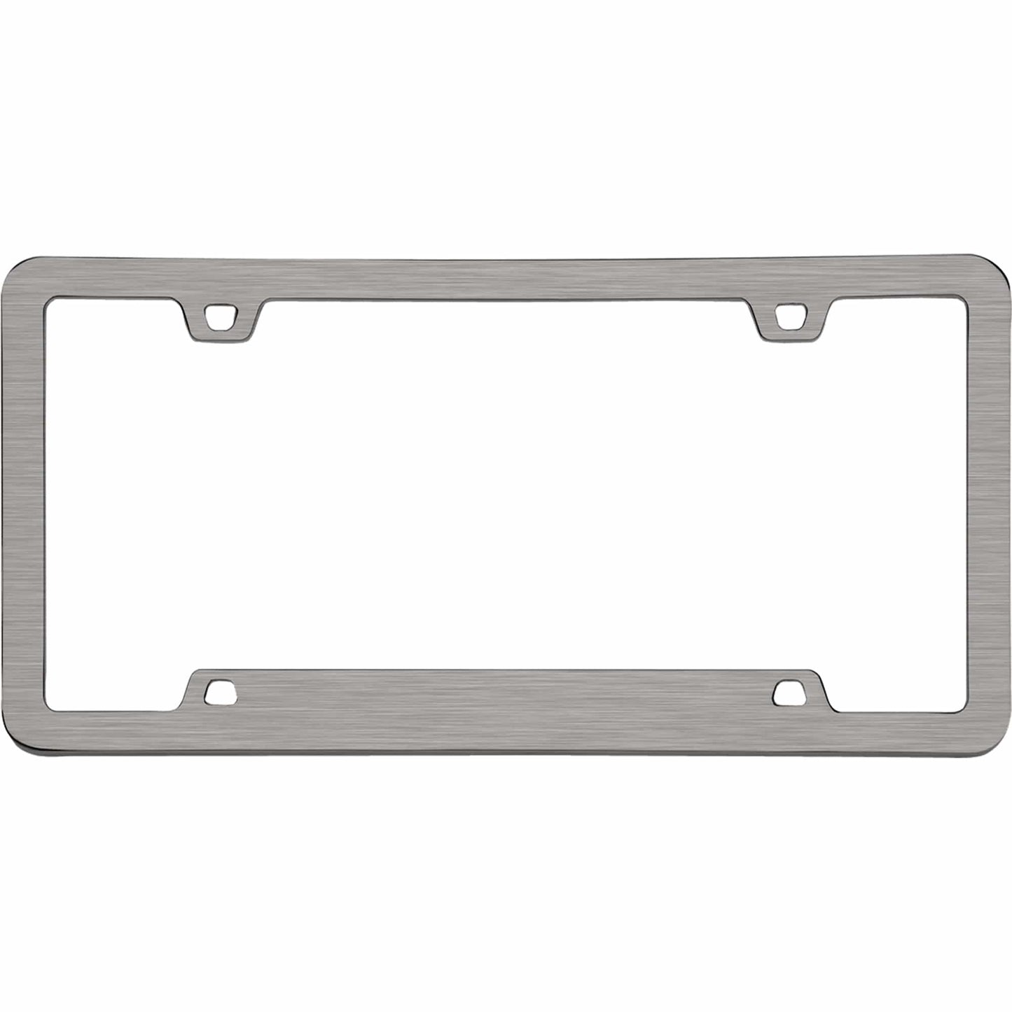Neo Sport License Plate Frame, Brushed Nickel