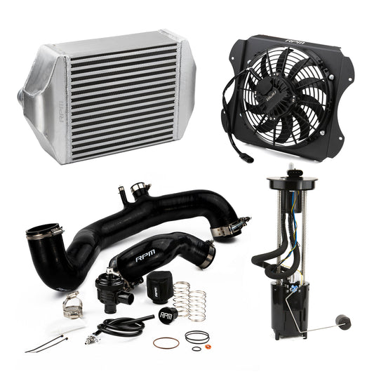 RPM 2020-2025 Can-Am X3 120HP to 190+HP Big Core Intercooler Upgrade Kit + Fan, Silicone, & BOV