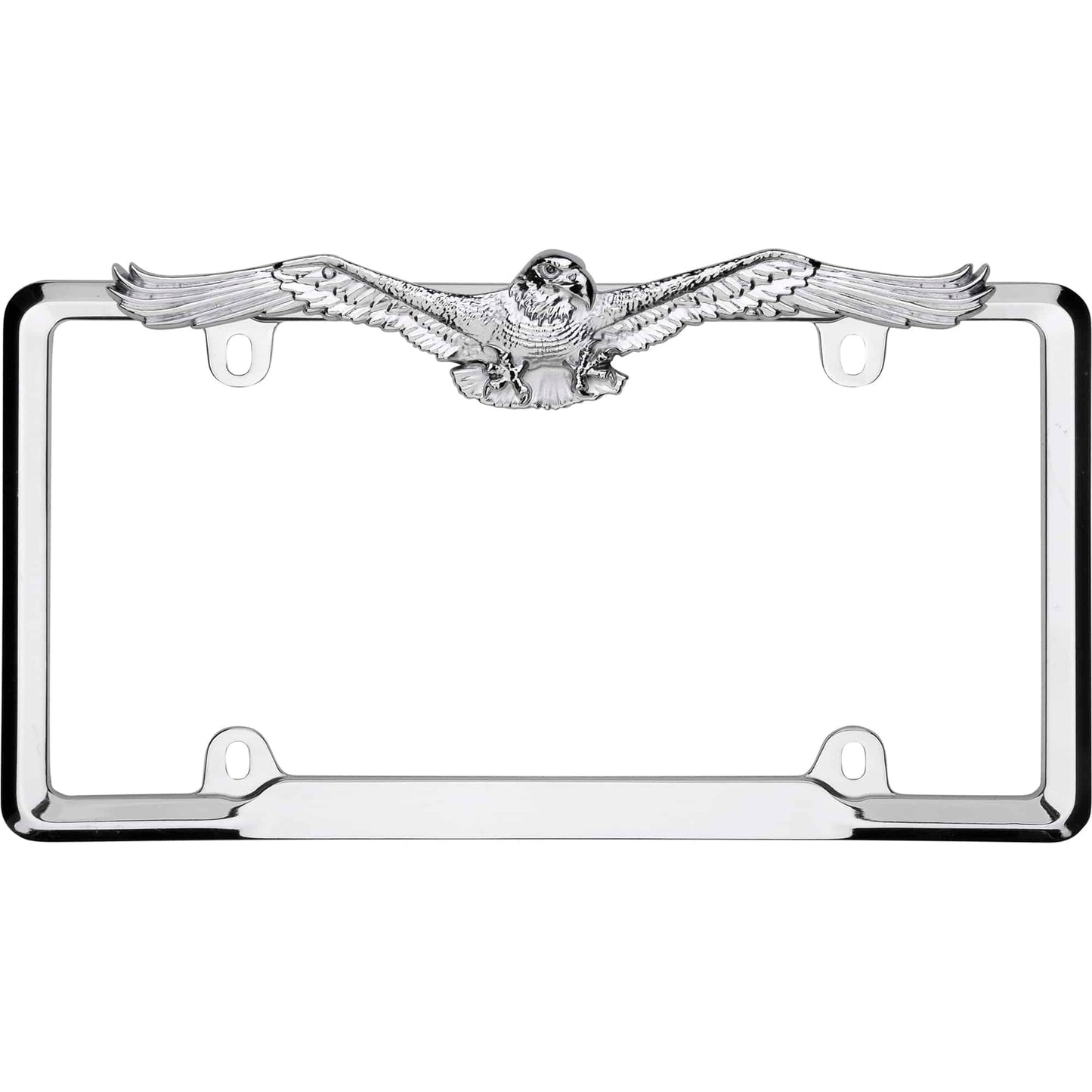 Eagle License Plate Frame, Chrome