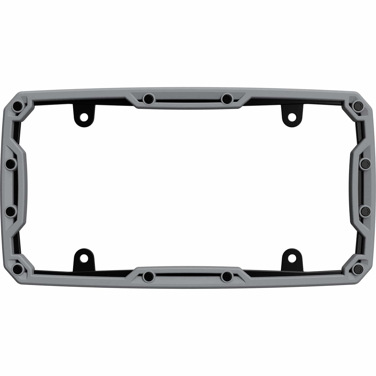 Beadlock License Plate Frame, Matte Gray/Black