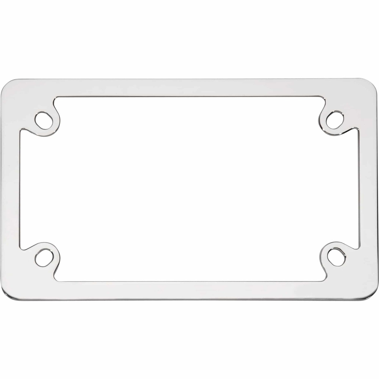 Neo Motorcycle License Plate Frame, Chrome