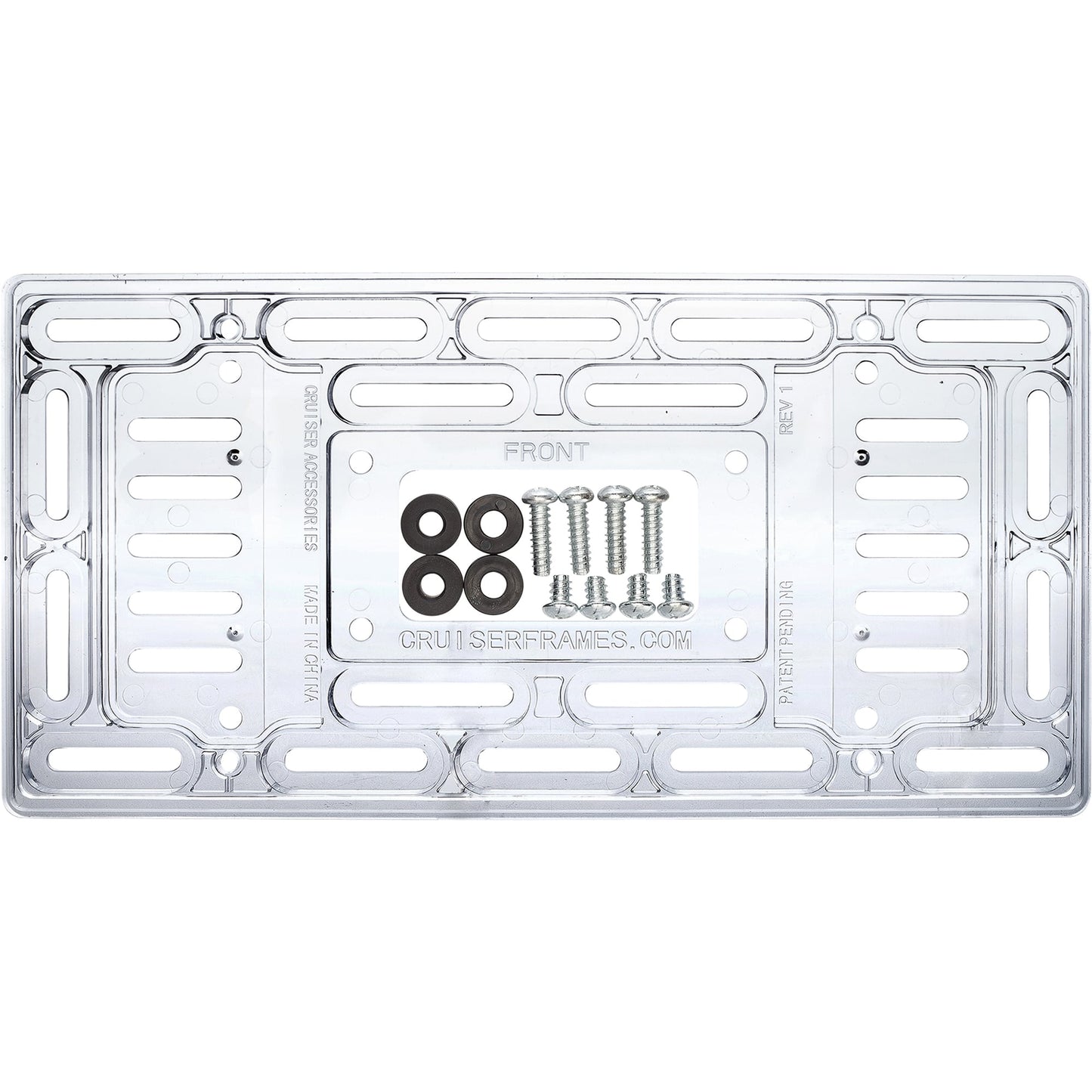 Universal License Plate Mount, Clear
