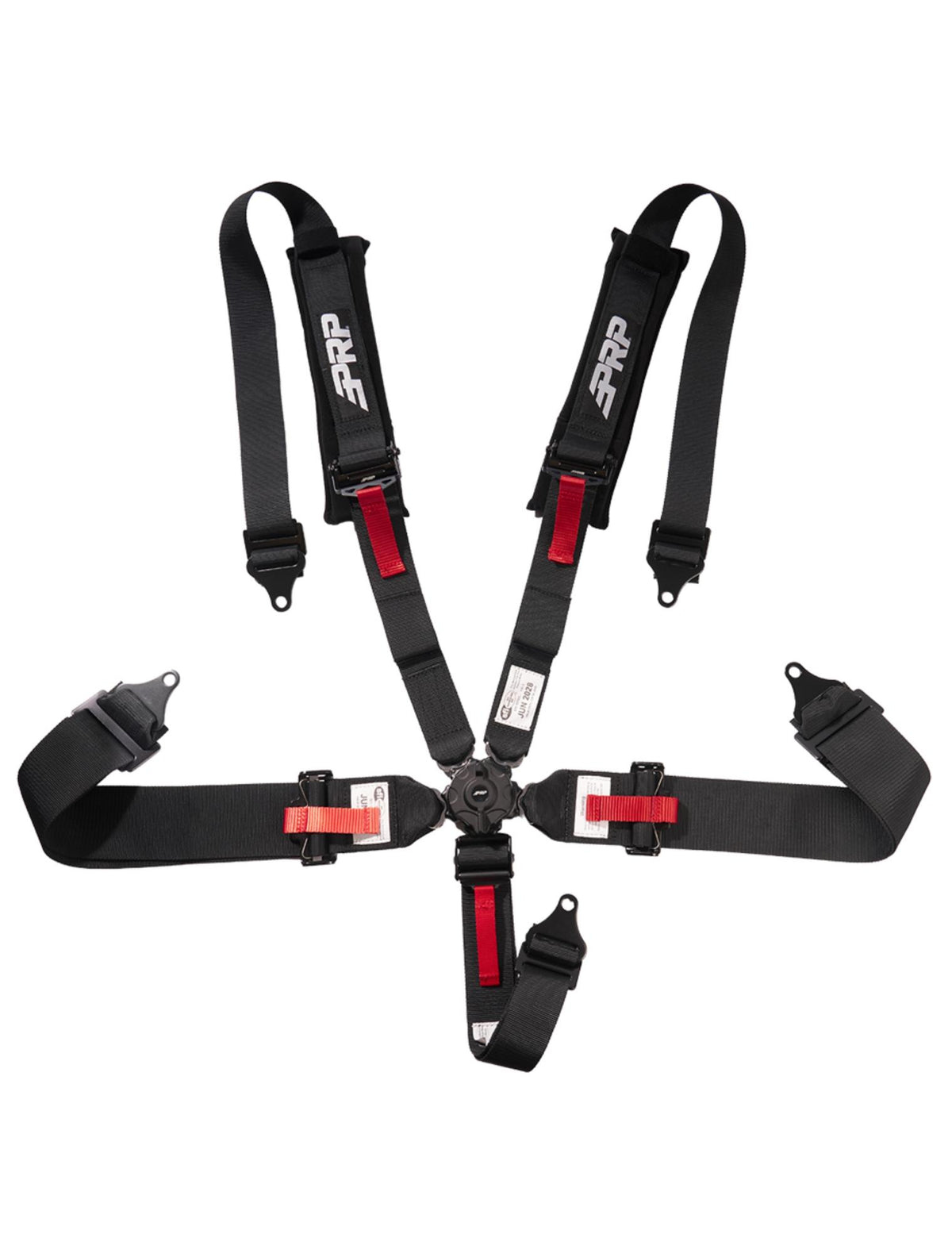 5 Point Cam-Lock Harness with 2" Shoulders and 3" Lap Belts (SFI16.1), Black
