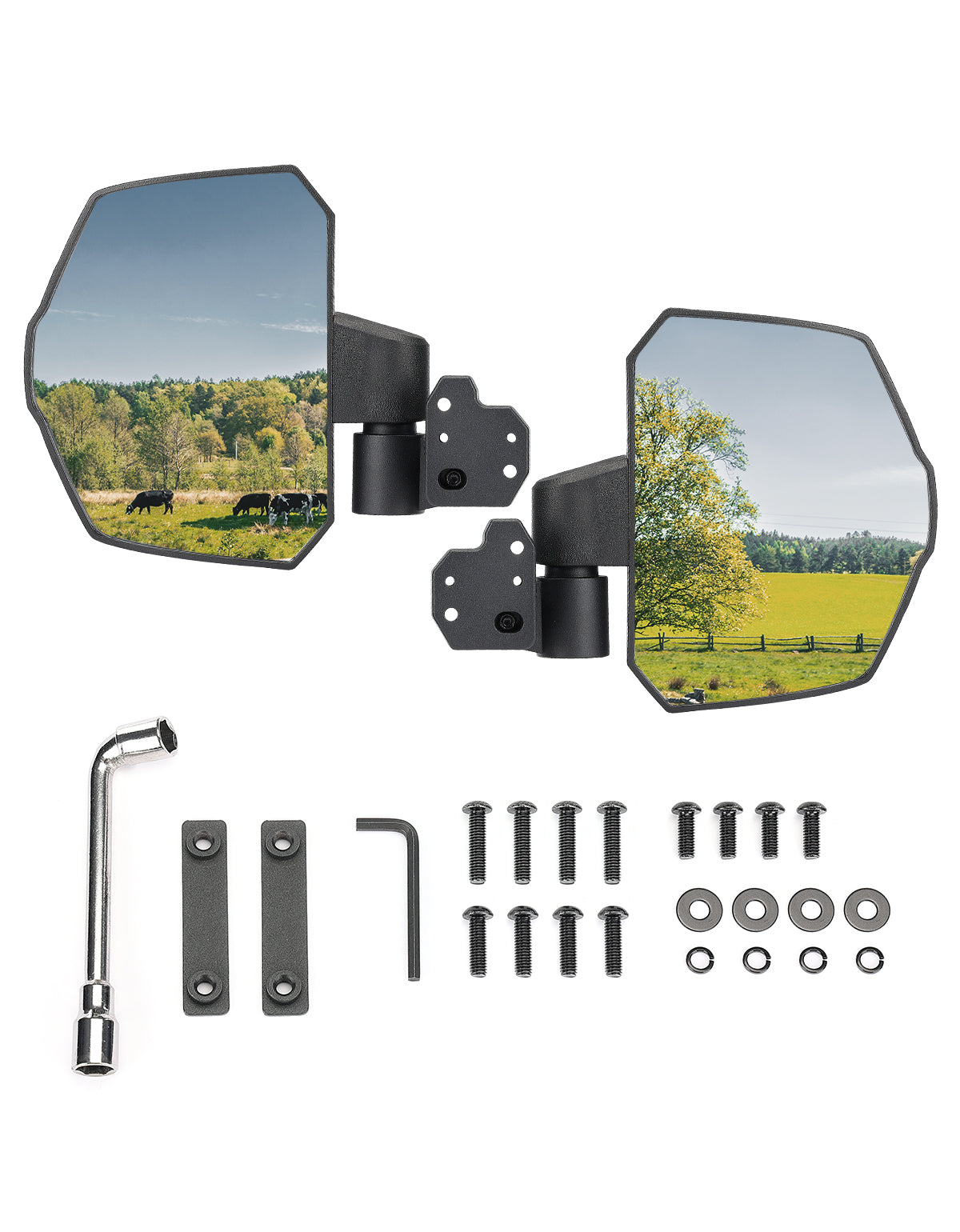 One Pair Side Mirrors for Can Am Defender / MAX - Kemimoto
