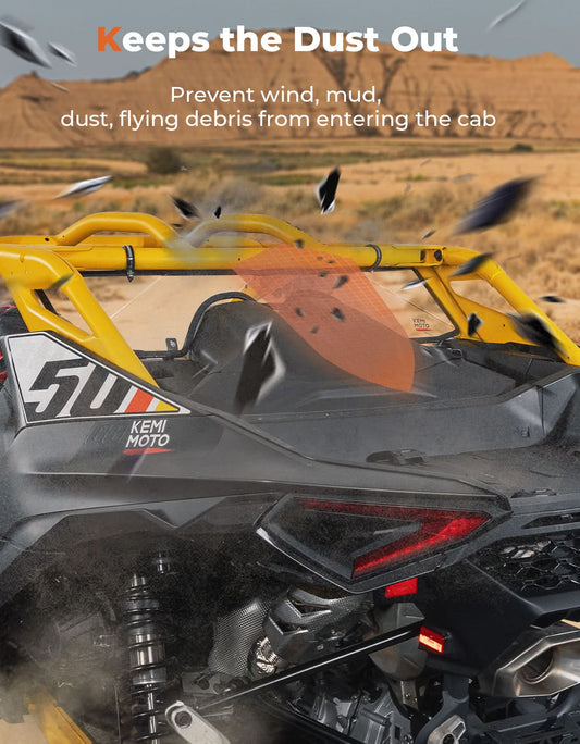 Scratch Resistant Rear Windshield for Can-Am Maverick R 2024+