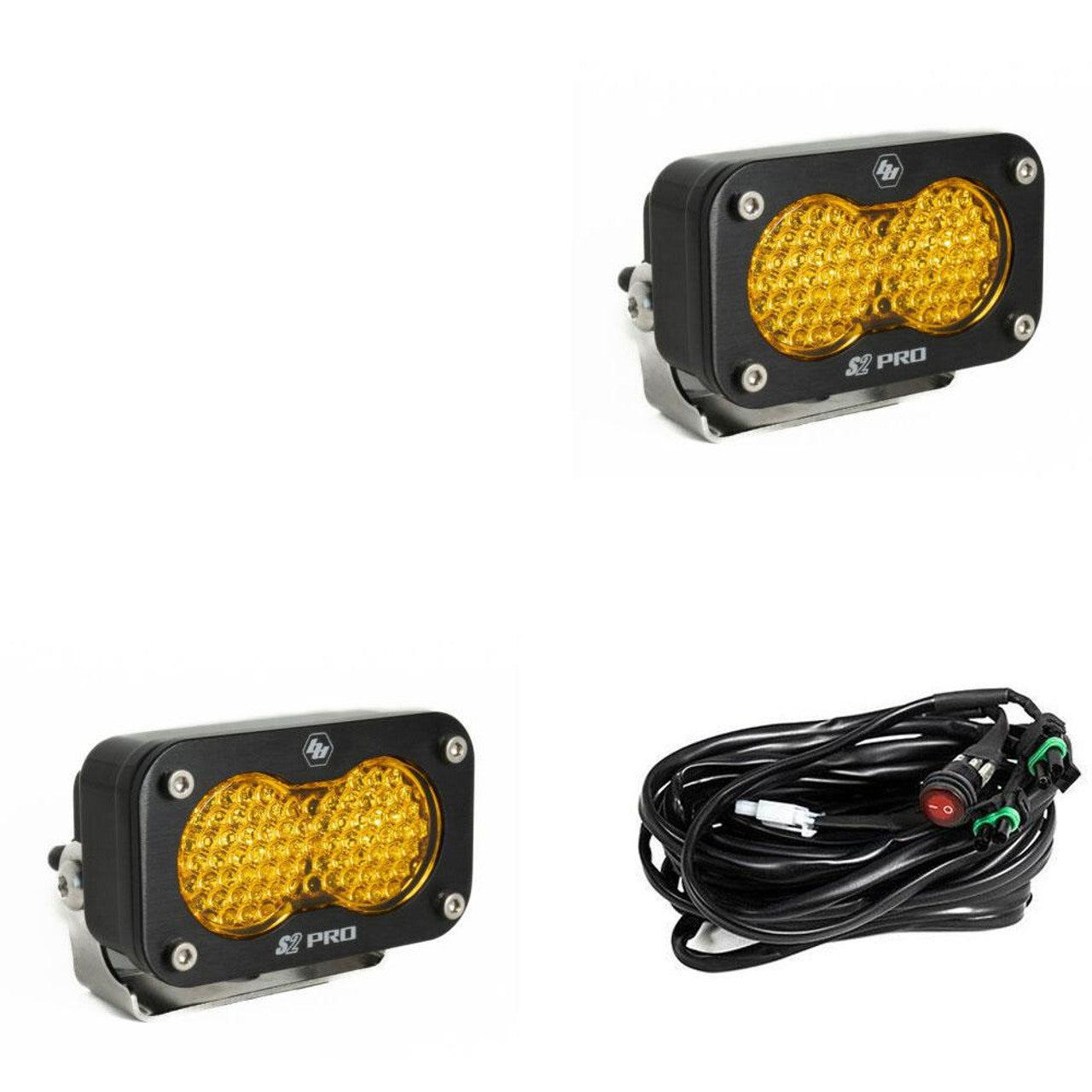 Baja Designs S2 Pro LED Light Pods - Amber (2 Sets)