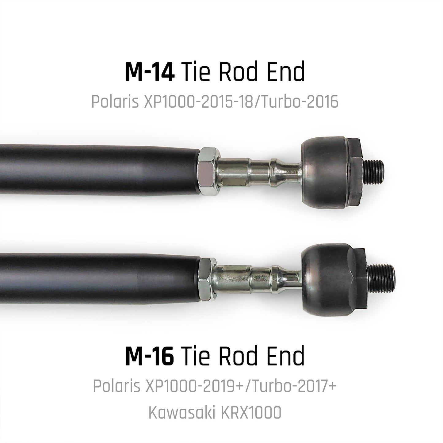 M-14 Tie rod end and M-16 Tie rod end comparison