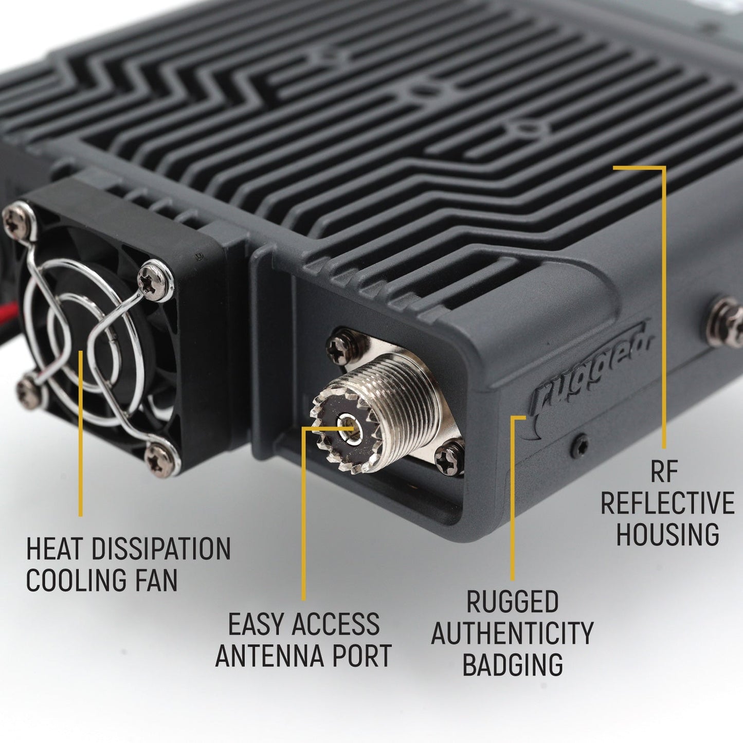 Base Camp - Rambler G4 High Power Mobile Radio with Fiberglass Antenna Kit