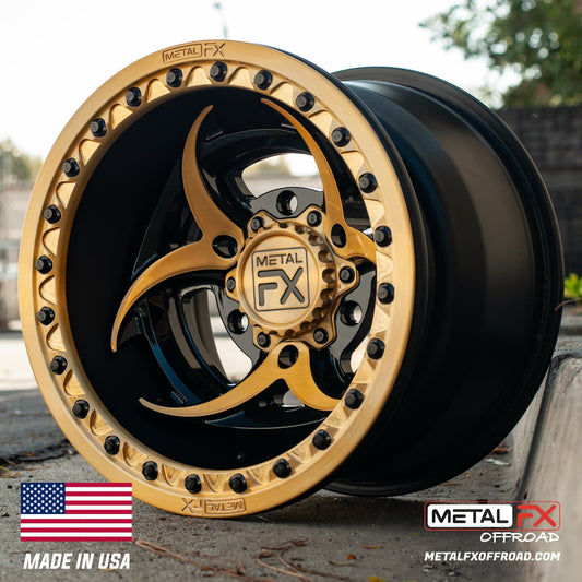 Metal FX Offroad Biohazard 6R Forged 3-Piece Beadlock UTV Wheel