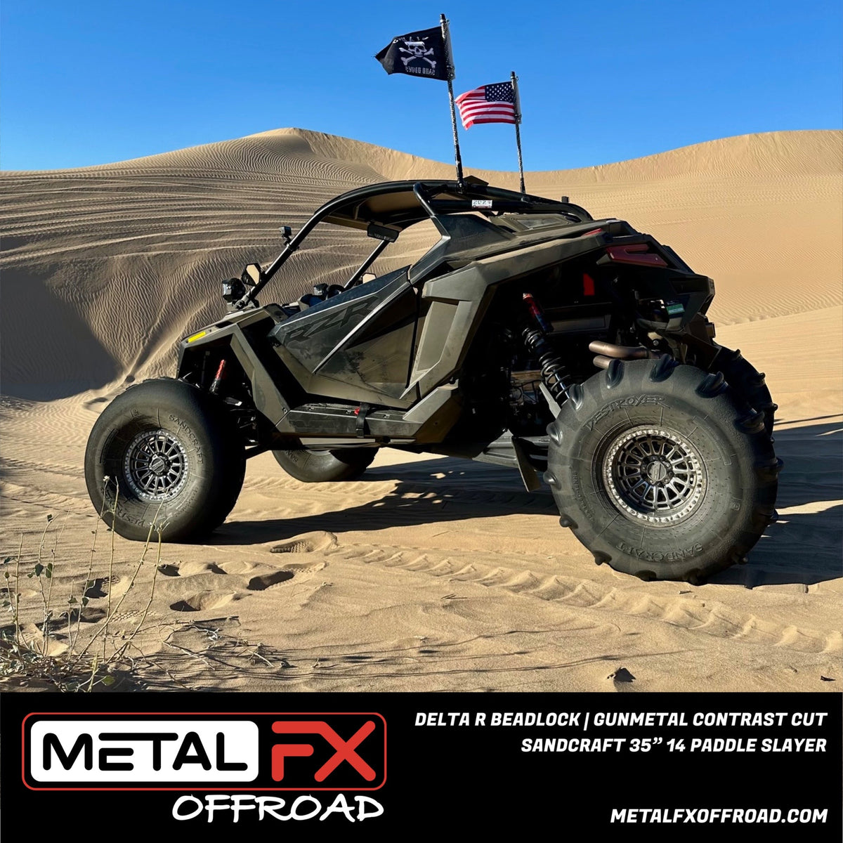 Metal FX Offroad Delta R Beadlock UTV wheel