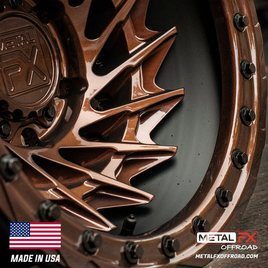 Metal FX Offroad Typhoon 6R Forged 3-Piece Beadlock UTV Wheel