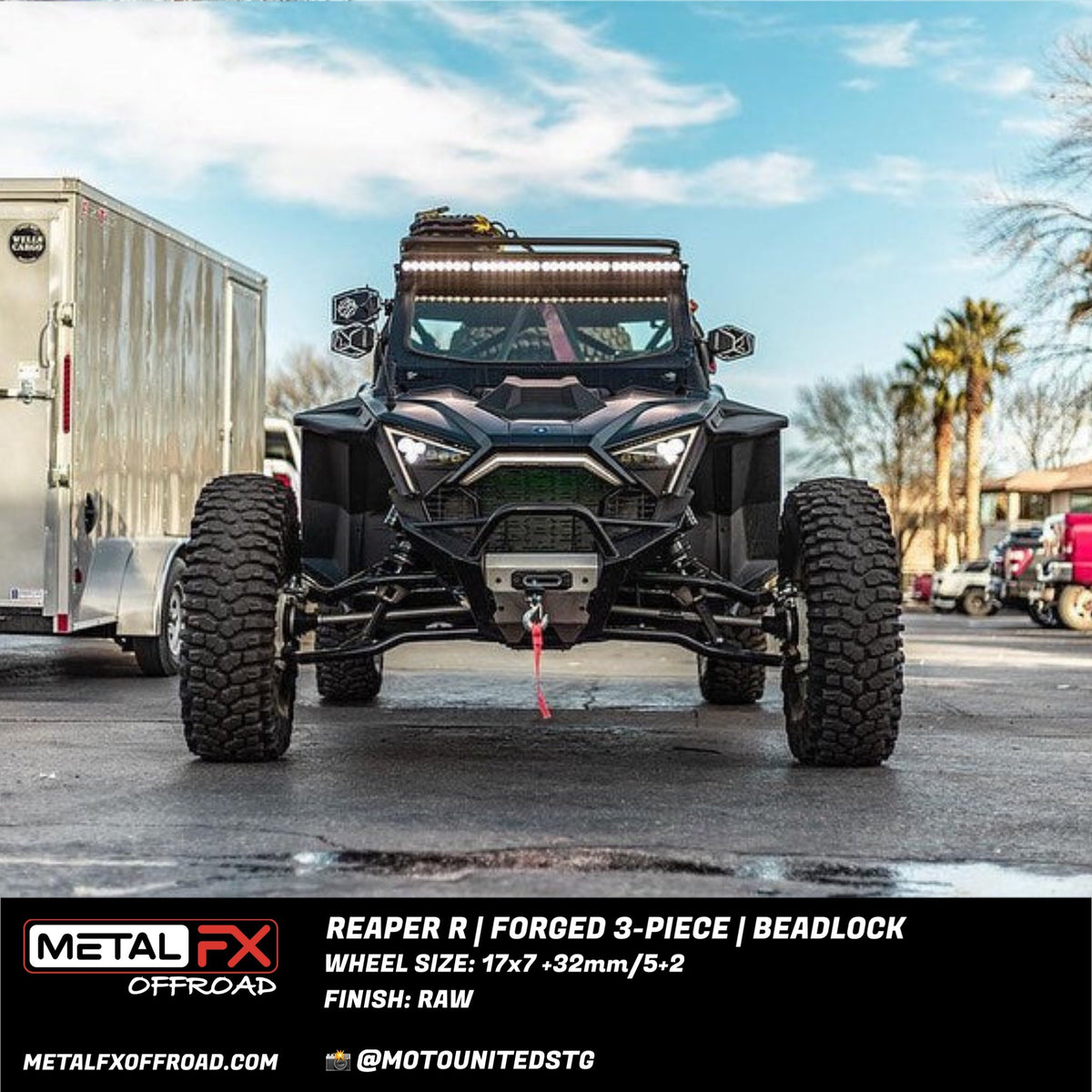 Metal FX Offroad 17" Reaper R Forged 3-Piece Beadlock UTV Wheel