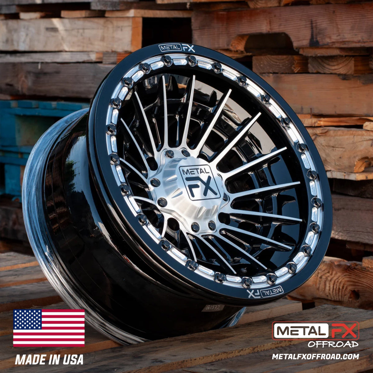 Metal FX Offroad Mobster Forged 3-Piece Beadlock UTV Wheel