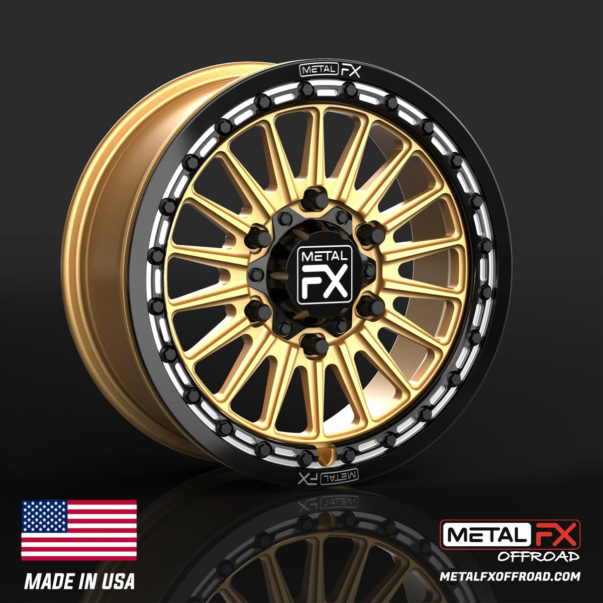 Metal FX Offroad Delta 6R Forged Monoblock Beadlock UTV Wheel