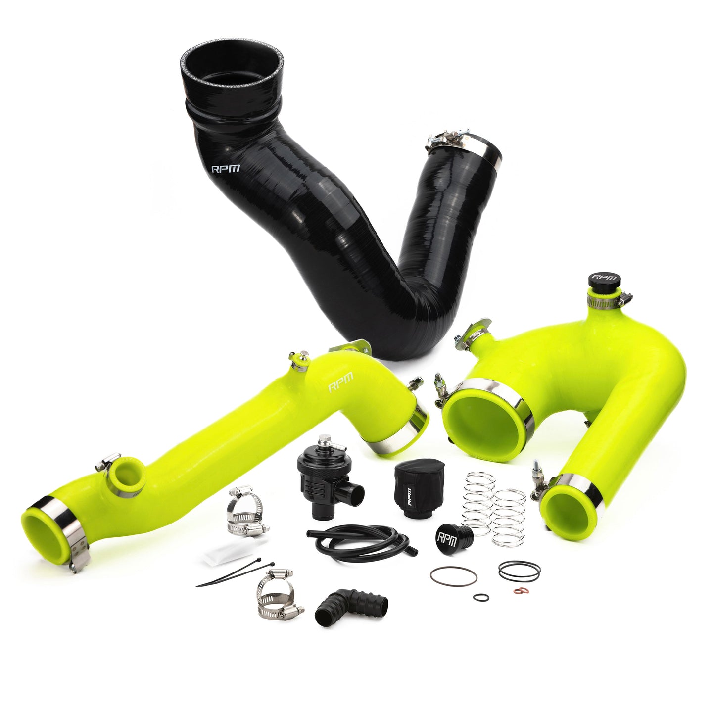 RPM Polaris RZR XP Turbo, Turbo S Silicone Intake J-Tube, Charge Tube W/ BOV, & Intake Tube KIT