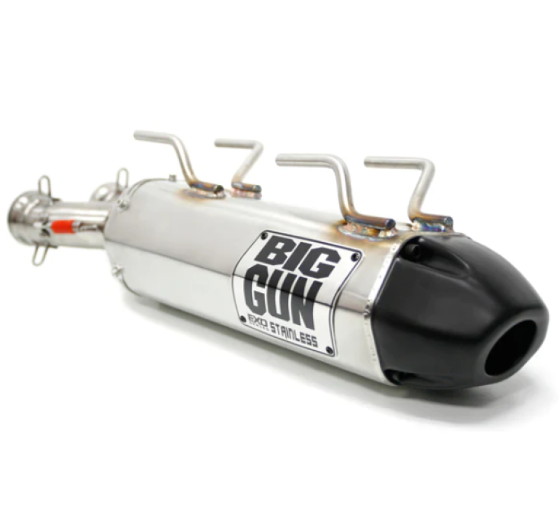 Big Gun Exhaust 12-14 Arctic Cat Wildcat 1000i H.O./4/X EXO Stainless Slip On Exhaust