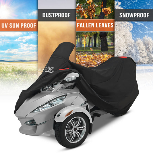 Full Cover with Reflective Strips Fit Can-Am Spyder RT - Kemimoto