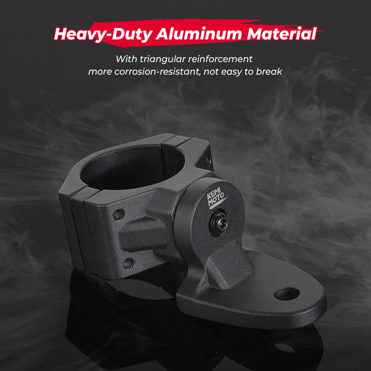 1 PCS UTV Whip Mount Flag Light Mount for 1.75-2 inch Roll Bar - Kemimoto