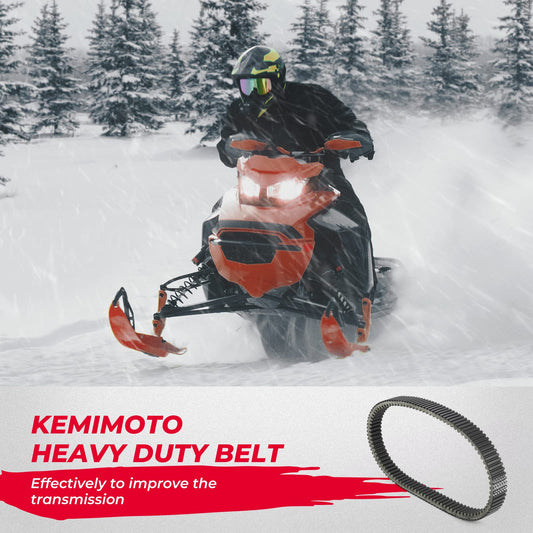CVT Drive Belt High Strength Rubber Belts Fit Snowmobile - Kemimoto