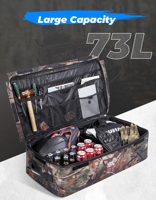 85L ATV Camo Gear Bag for Polaris Sportsman Fourtrax Kawasaki Yamaha - Kemimoto