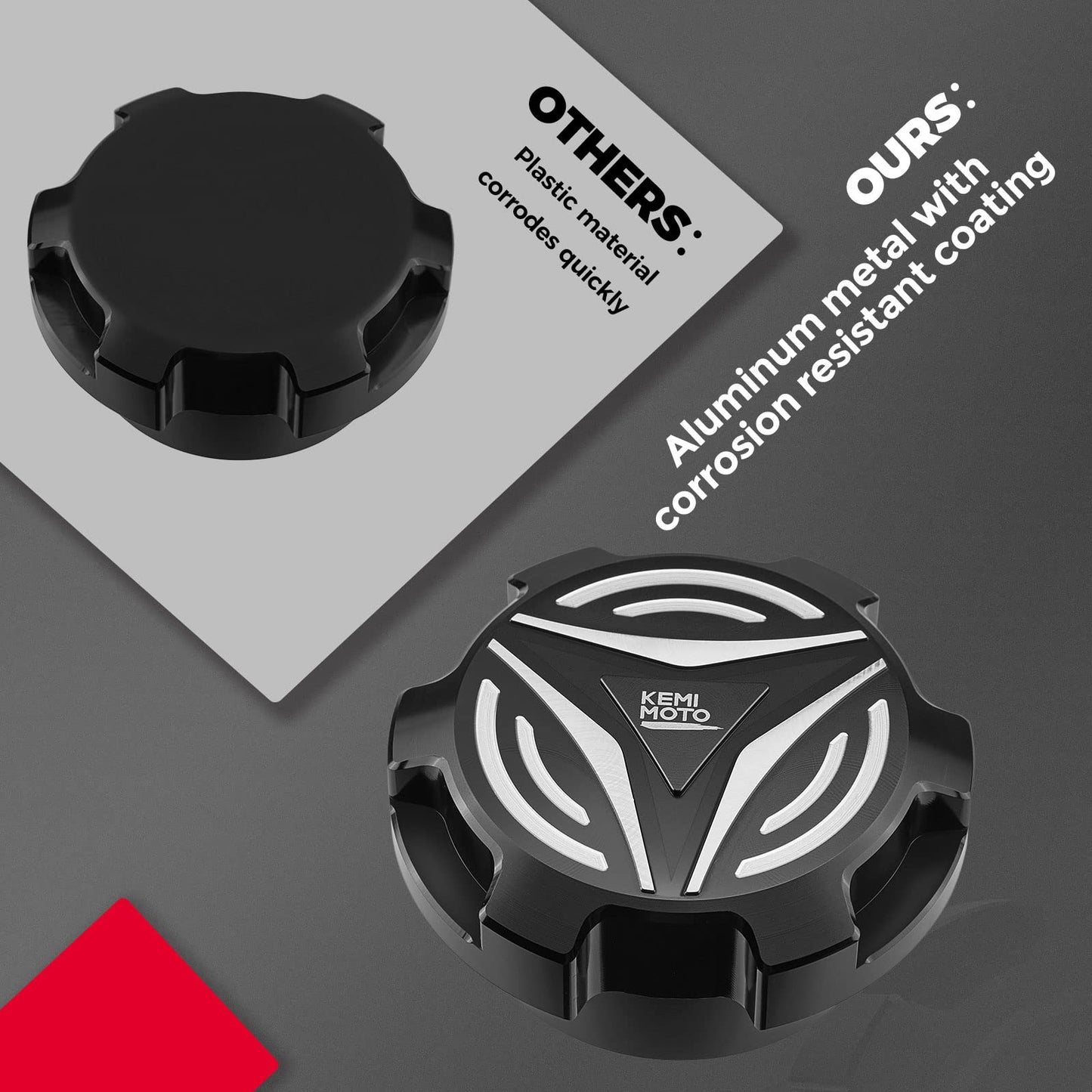 Side Storage Bags & Aluminum Gas Cap Fit Polaris Slingshot SL LE R S SLR - Kemimoto