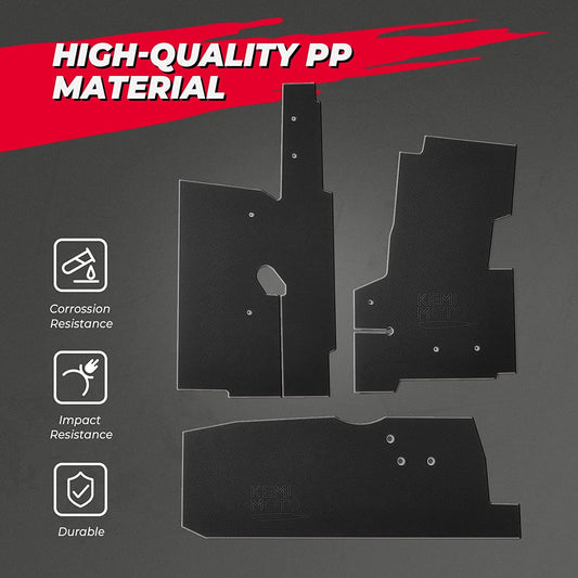 Mud Guard Fender Flares Splash Guard Fit Wolverine RMAX2 1000 & RMAX4 1000 Wind Protection Panels - Kemimoto