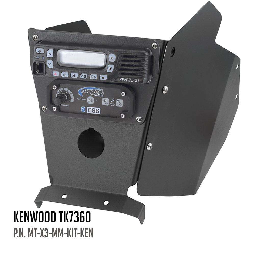 Can-Am X3 Mounting Kit with Multi Mount and Side Panels - Kenwood TK7360