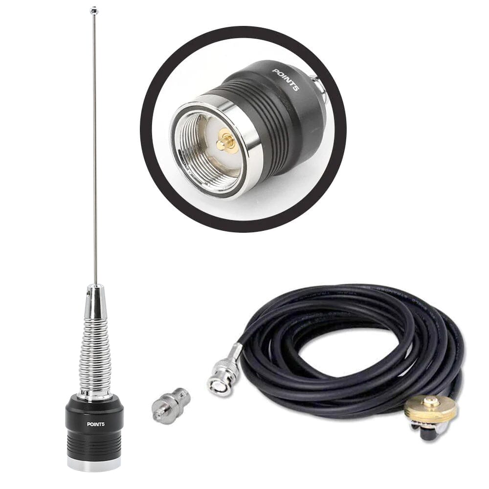 UHF External Antenna Kit for Handheld Radios (UHF 450 - 470 MHz) - Motorola BNC Adapter