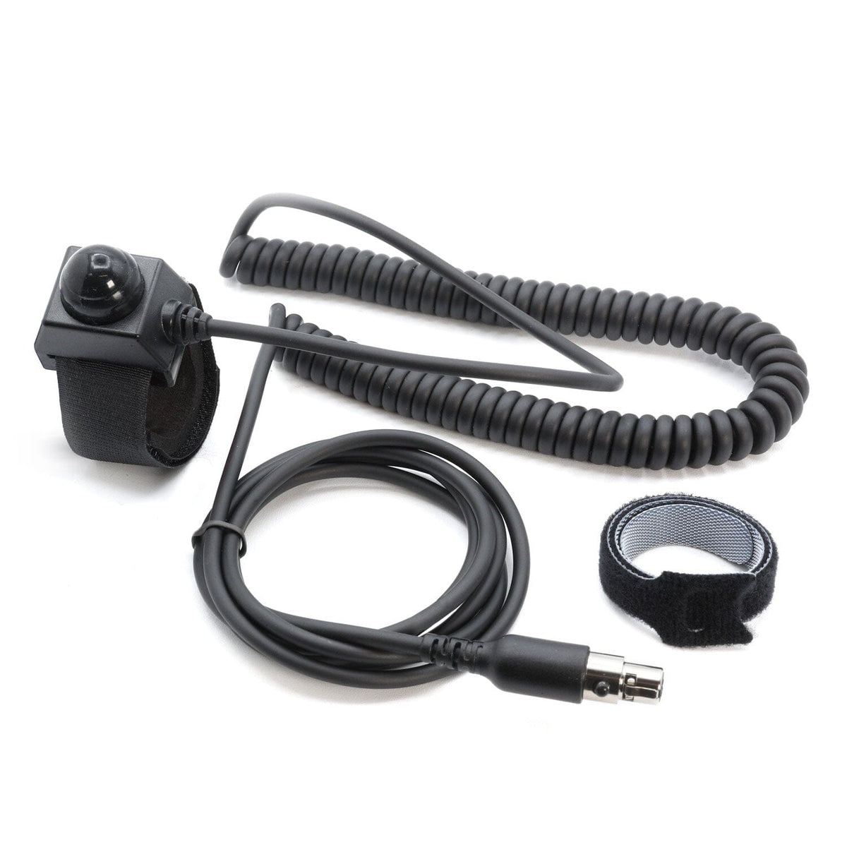 Velcro Mount Push to Talk (PTT) Buttons for Intercoms - Passenger PTT - Straight Cord