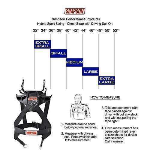 Simpson Hybrid Sport Head & Neck Restraint - Small