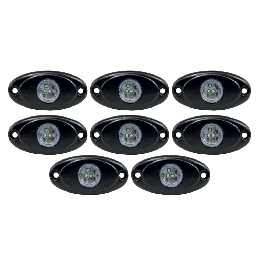 LED Rock Lights (White/8 Pack)