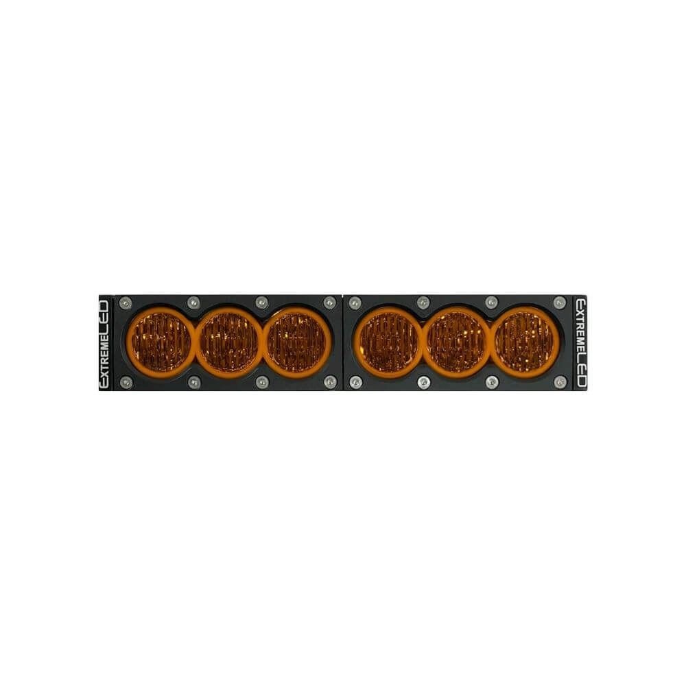 12" X6 Amber 60W Flood Beam LED Light Bar