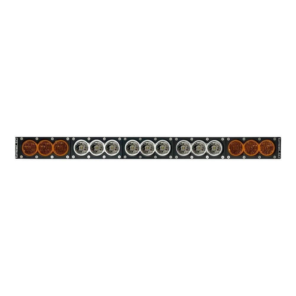 28" X6 Amber/White 150W Combo Beam LED Light Bar & Harness Kit