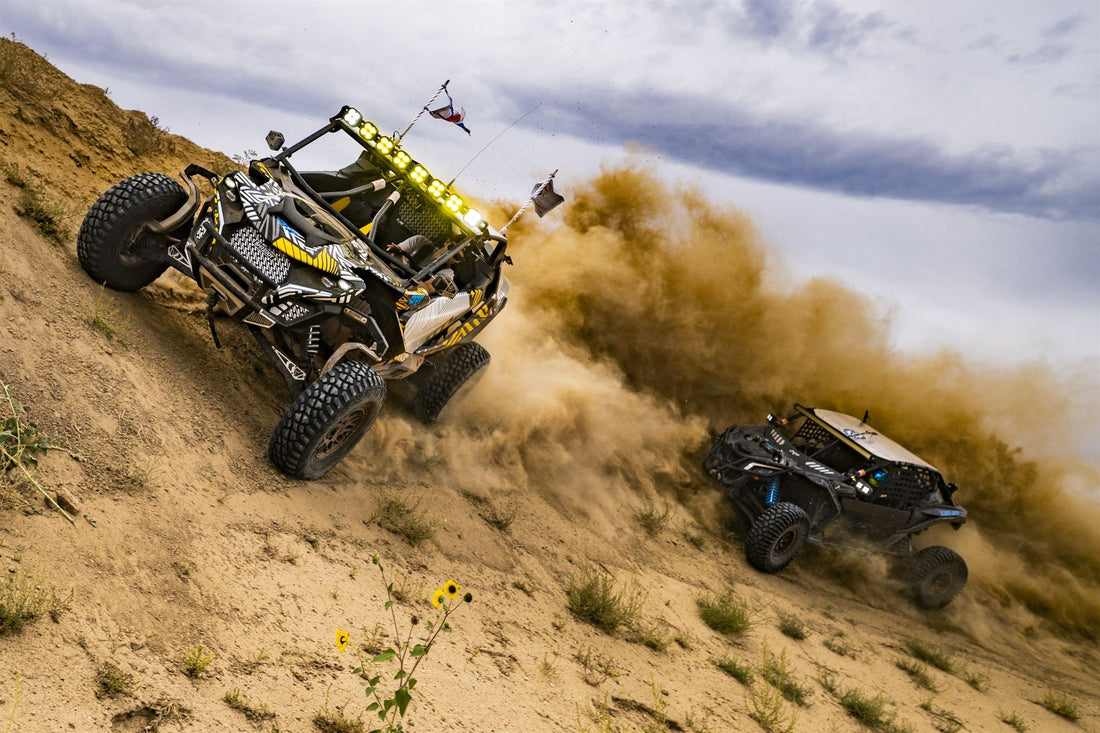 Side-by-side on Colorado terrain at Adrenaline Off-Road Park