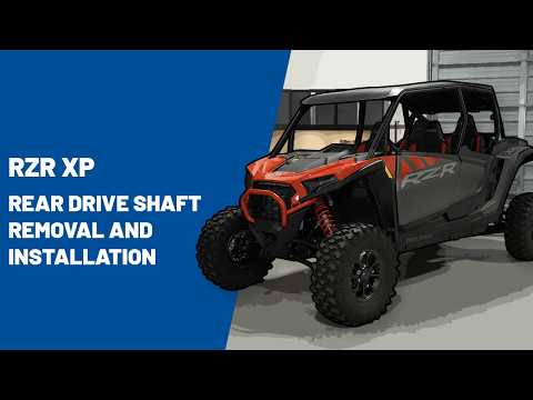 2024 RZR XP | Rear Driveshaft Removal and Installation | Polaris Off Road Vehicles