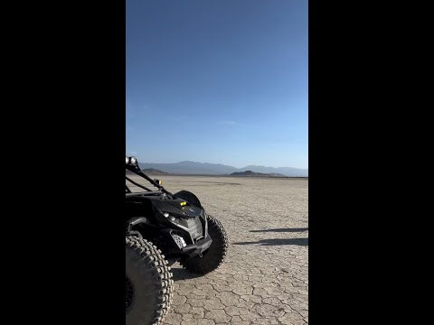 Can-Am Maverick R on the Lakebed... #CanAmOffRoad