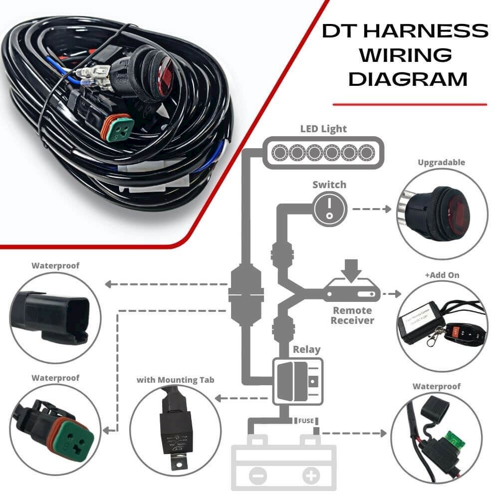 Harness to Control 1 Light (DT)