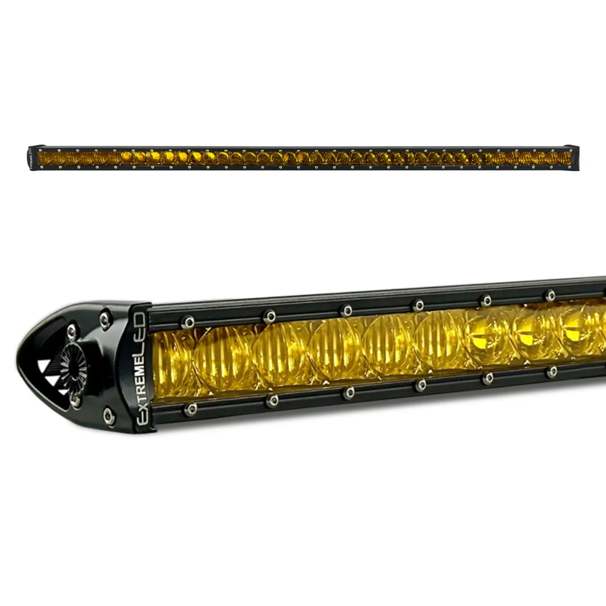 40" All Amber LED Light Bar - 200W Single Row Combo Beam