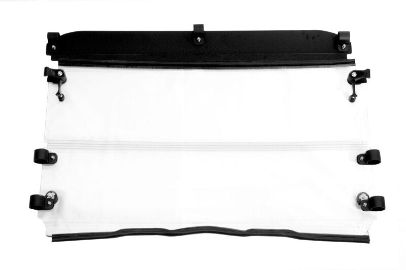 Seizmik 03-23 Polaris 570-800 Ranger Full-Size - 1.75 in. Versa-Fold Windshield - UV Resistant