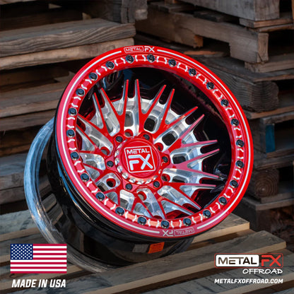 Metal FX Offroad Fang 6R Forged 3-Piece Beadlock UTV Wheel