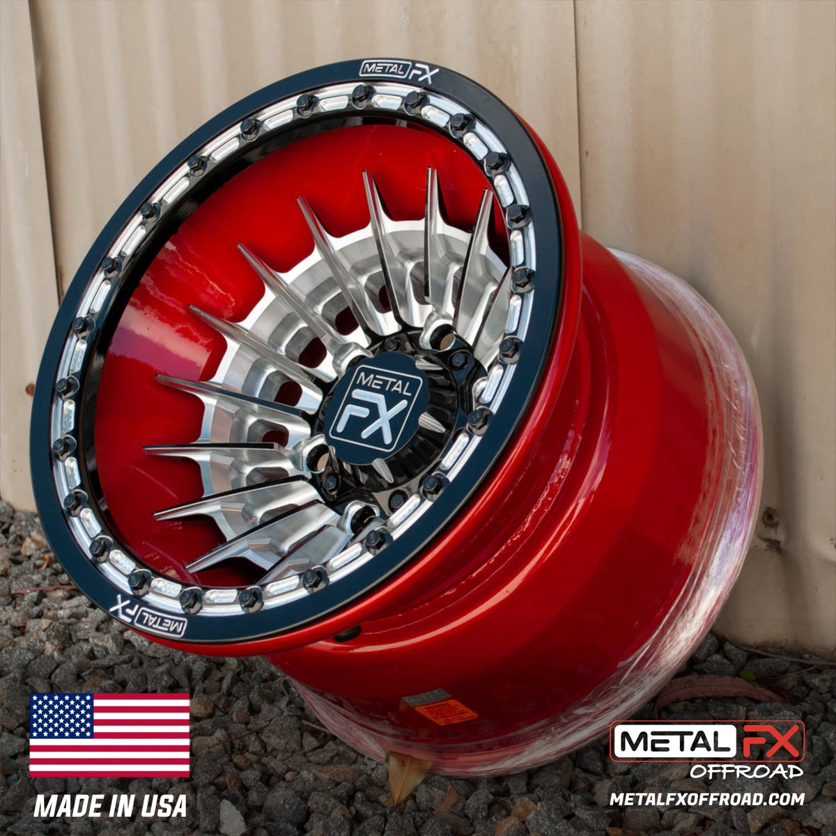 Metal FX Offroad Mobster 6R Forged 3-Piece Beadlock UTV Wheel