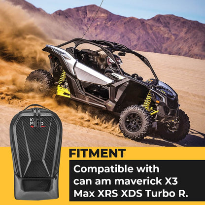 Can-Am Maverick X3 Navigation Storage Box and Holder & Storage Bag - KEMIMOTO