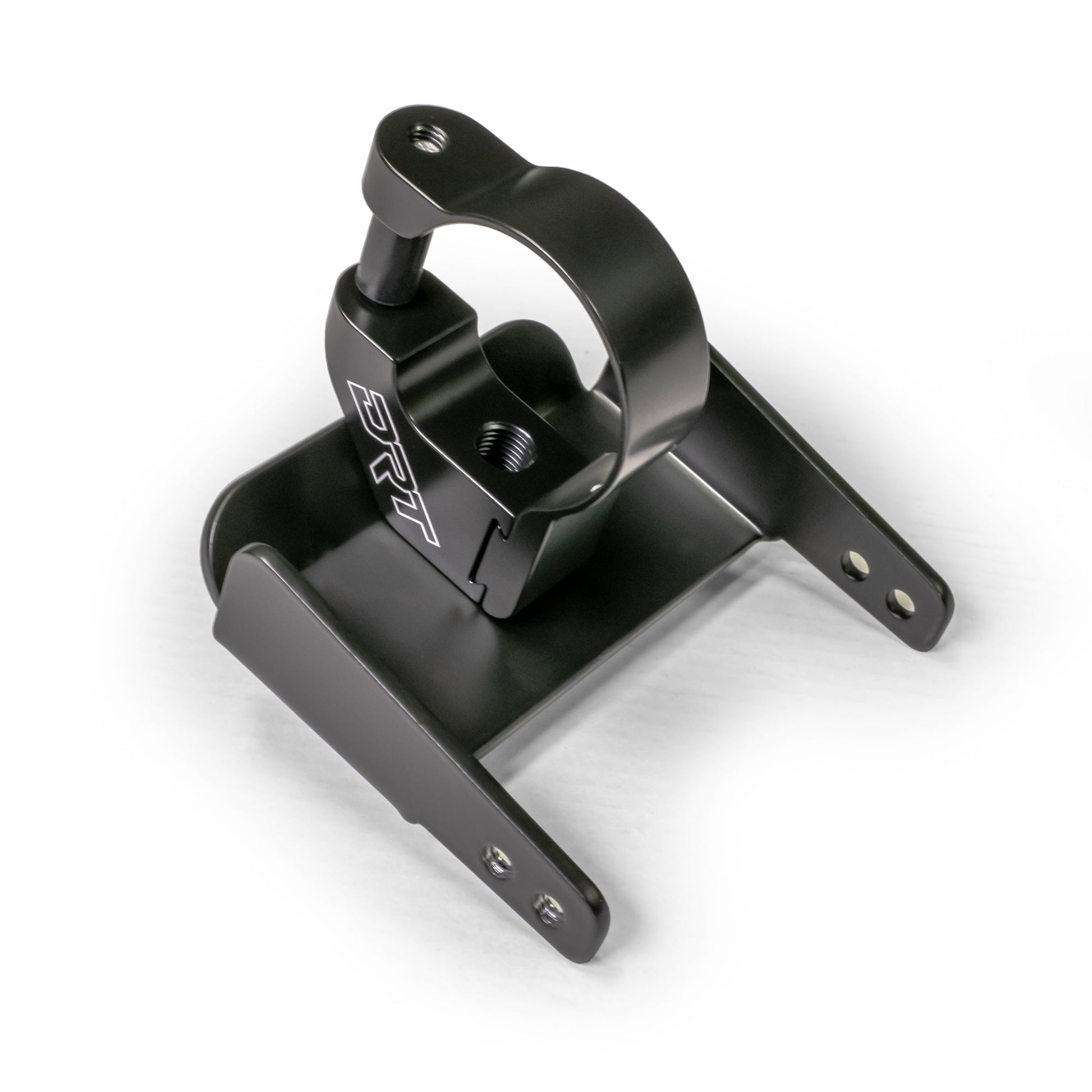 Black powder-coated universal air pumper bracket