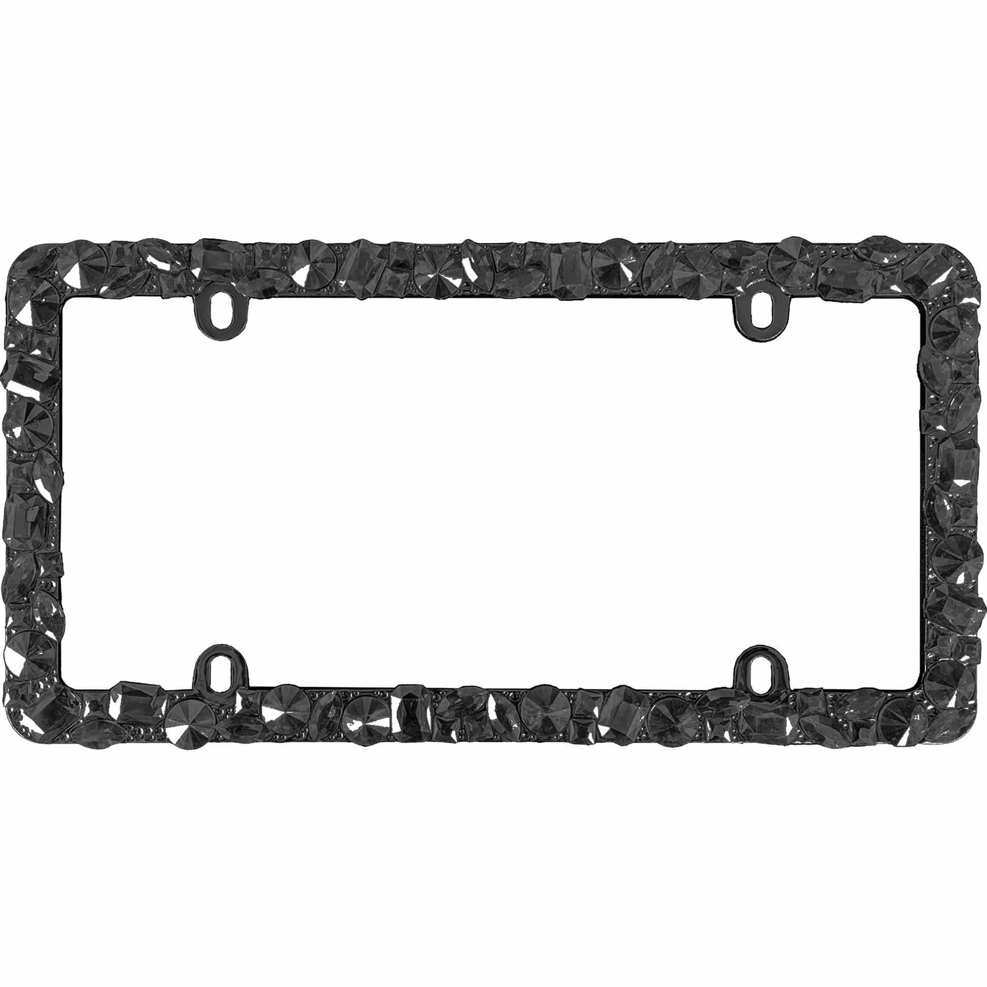 Dazzle License Plate Frame, Black