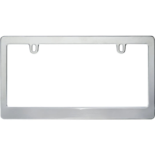 Aura License Plate Frame, Stainless Steel