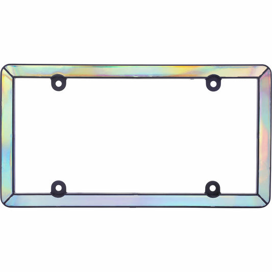 Prism License Plate Frame, Iridescent/Matte Black
