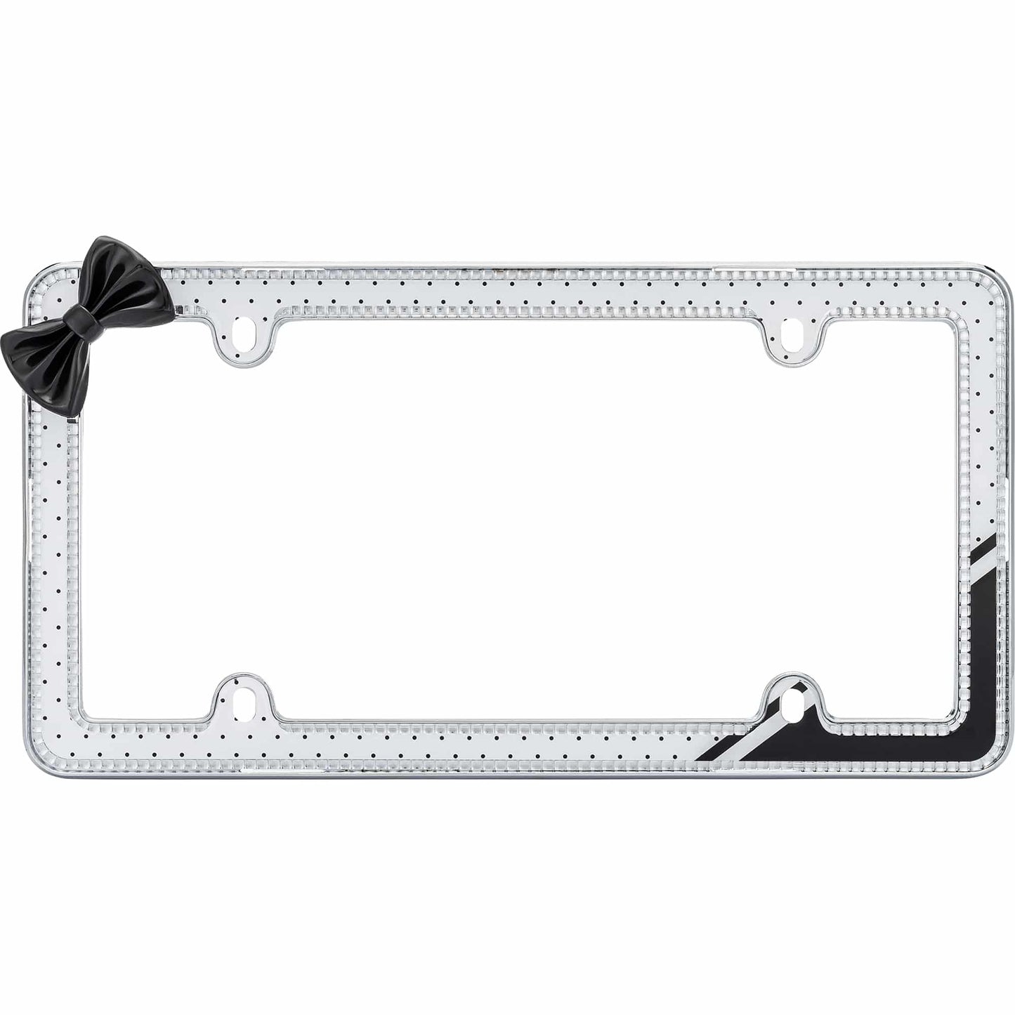 Retro Polka Dot Bling License Plate Frame