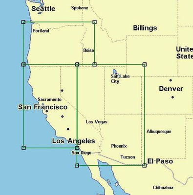 PCI Western US Lowrance Map