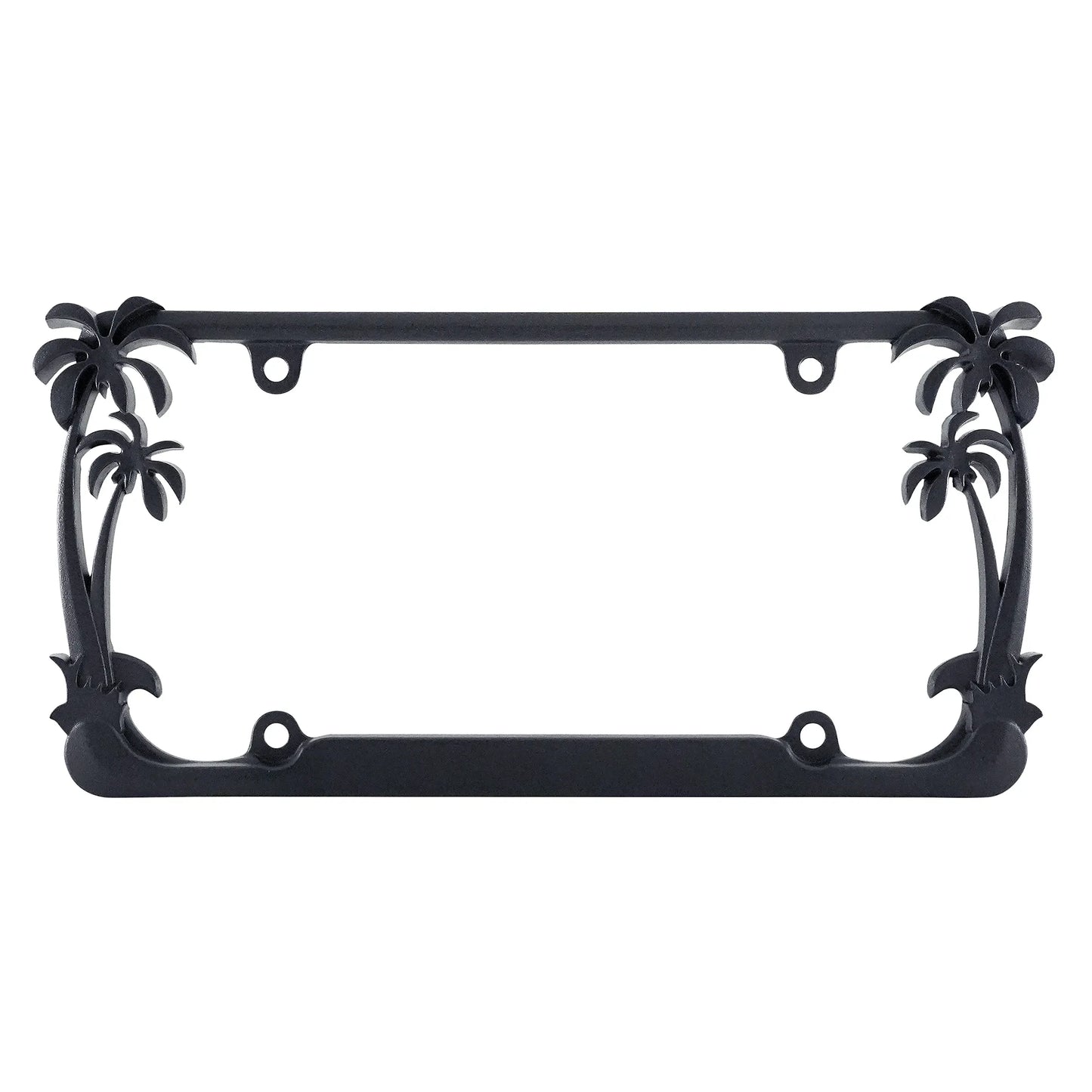 Palm Tree License Plate Frame, Black