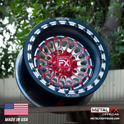 Metal FX Offroad Delta 6R Forged 3-Piece Beadlock UTV Wheel